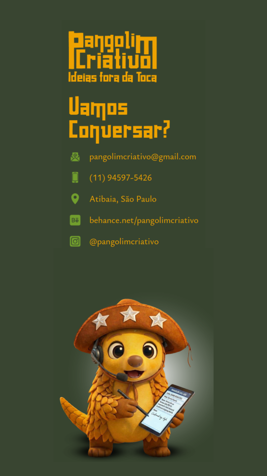 Imagem 11 - Pangolim Criativo